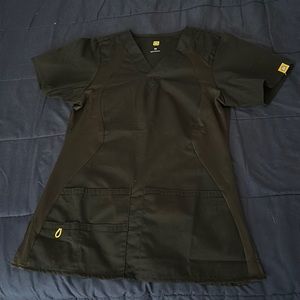 Black scrub top